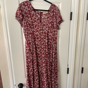 Natural life floral maxi